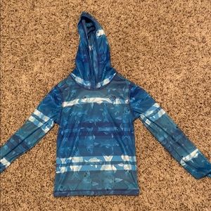 Long sleeve hooded shirt